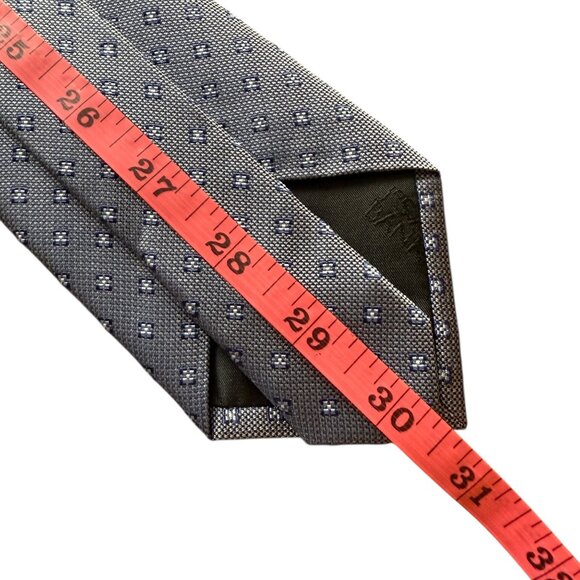 Jos. A. Bank Traveler Stain-Resistant Tie Long Size 61" Blue Micro Dot Pattern - Picture 8 of 13
